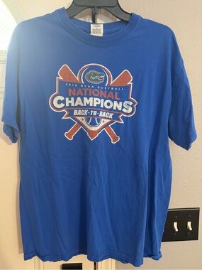 Florida Gators "National Champions Back-to-Back" Softball T-Shirt 2015 WCWS